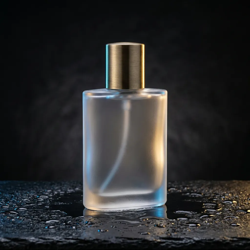 Perfume bottle, studio light